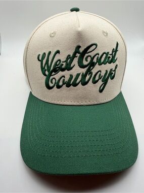 Almere West Coast Cowboys Snapback Hat Men's Adjustable Green White
